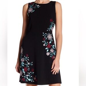 LAUNDRY by Shelli Segal Embroidered Floral Dress size 10